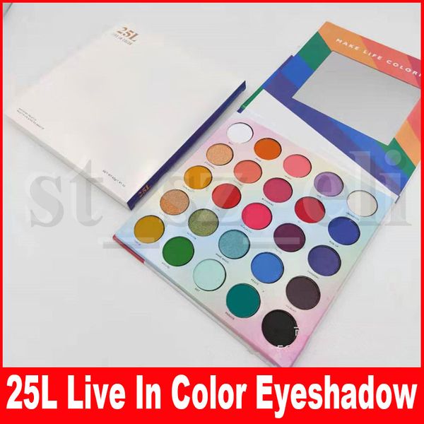 

Макияж глаз 25L Live In Color Матовая палитра теней для век Make Life Colorful 25 Цветовая палитра