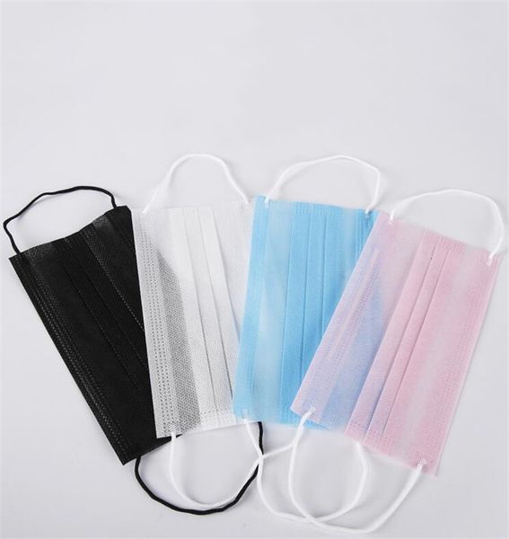 

soft breathing mask elastic anti dust breathable black/white/pink mask in pink mask stock with approved fedex ing