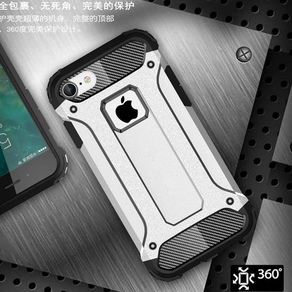 

Новое для Apple iPhone SE 5 5S / 6 6S / 6 Plus 6S Plus 7 7 Plus Тонкий Доспех Anti-Shock силиконовый Hybrid Hard PC Ph