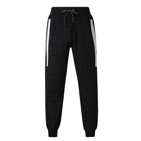 

spodnie dresowe meskie pants men long casual sport pants slim fit plaid trousers running joggers sweatpants pantalones hombre, Black