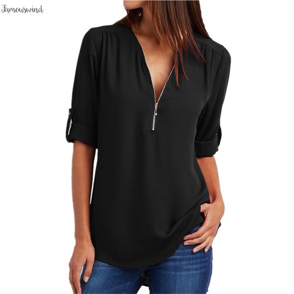 

плюс большой женщины блуза размер 4xl 5xl свободные повседневные женщины лето черный насыщенный рубашки половина рукава элегантный tops blus, White