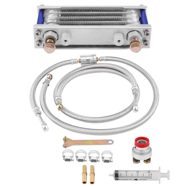 

motorcycle oil cooler engine oil cooling radiator system kit for gy6 engine motorcycle cooler motor accesories 65ml