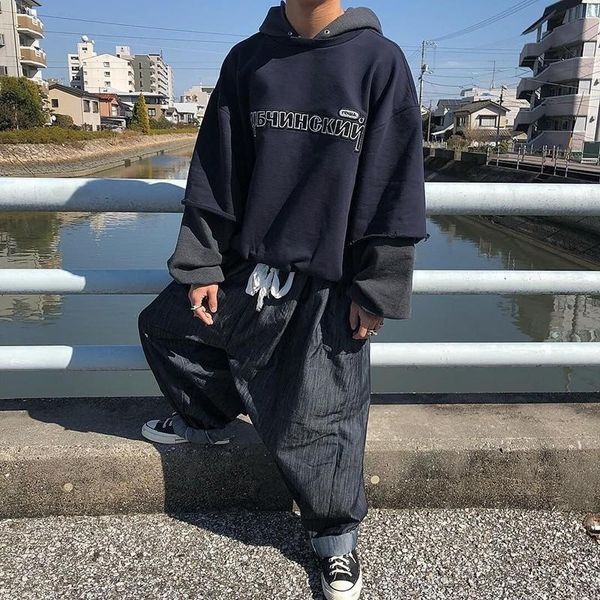 

18fw gosha rubchinskiy hooded sweatshirts kanye west cotton hoodies men women couple outerwear fashion trend sweatshirts hfttwy064, Black