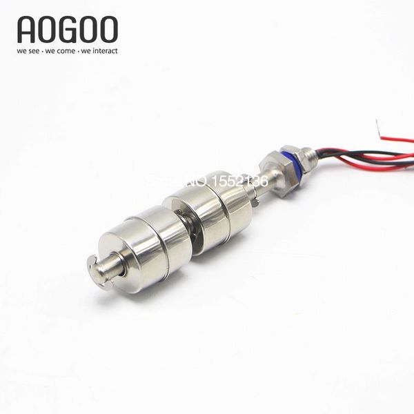 

m10*100mm dual level control stainless steel water level sensor liquid float switch 100v 0.5a 10w 220v 50w 1.5a zs10010-2