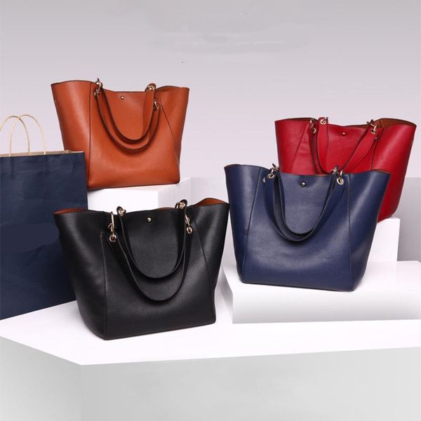 

women leather vintage brief shoulder bags fashion handbag female big tote ladies hand bags
