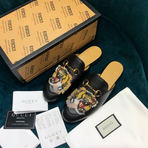 

high-end luxury fashiondesigner women's party casual shoes without laces loafers half slippers platform vintage women's shoes hndr