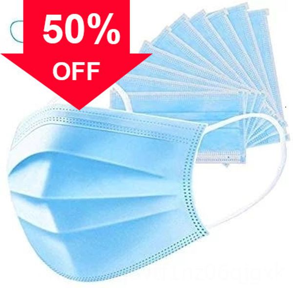

layers r8vx6 proof test men disposable protection 3 kn 95 mask safety masks dust women non-woven home cleaning face work, Blue