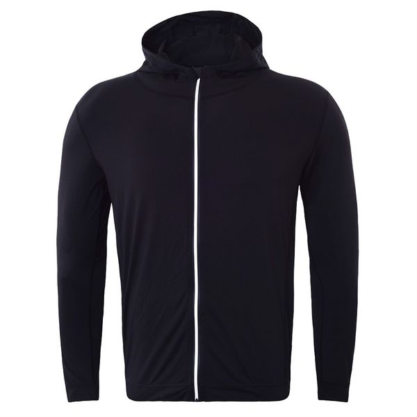 

spring autumn jacket men's fitness coat long sleeves bodybuilding skin tight-drying zipper solid hooded coat z709, Black;brown