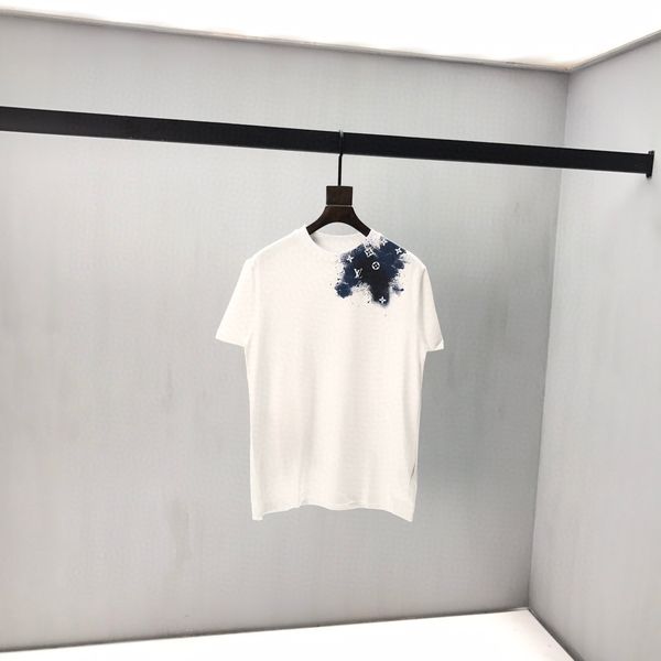 

2020ss spring and summer new high grade cotton printing short sleeve round neck panel t-shirt size -l-xl-xxl-xxxl shirt tees size s1, White;black
