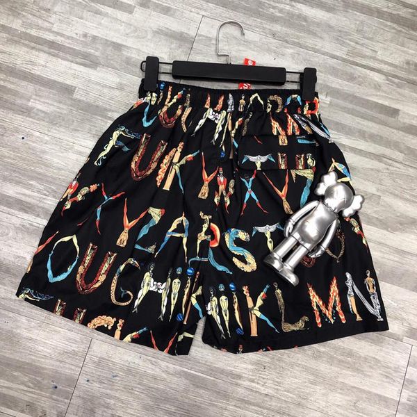 

лучшая коробка логотип алфавит воды короткие грязные язык печати шорты летние шорты уличный скейтборд хип-хоп мода эластичный пояс hfhlkz006, White;black