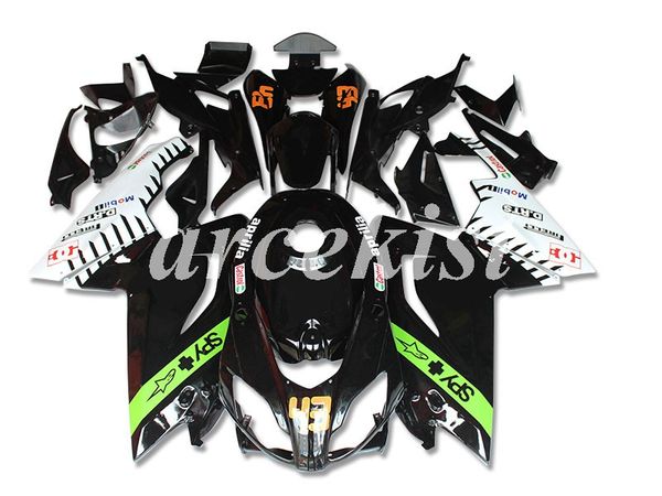 

motorcycle new abs injection mold full fairings kits fit for aprilia rs125 06 07 08 09 10 11 2006-2011 bodywork set black green