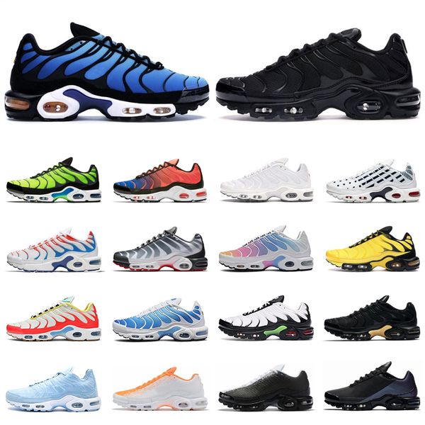 

2020 air max airmax tn plus se tns shoes triple white black hyper psychic blue deluxe glasses mens sports trainers maxes 40-46