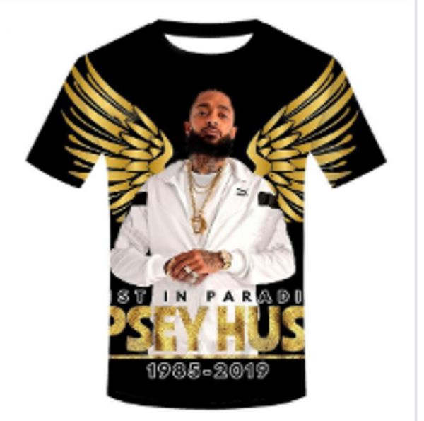 

2019 мода гоѬий ѬпеѬ nipsey hussle пеаи коѬока ђболка мђжин / женин harajuku ип- White;black