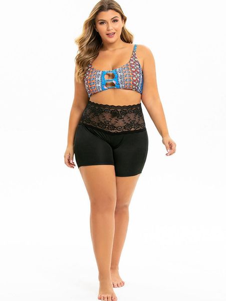 

women lace safety short pants elastic safety soft flower hollow out under shorts pants underwear shorts panties, Black;white