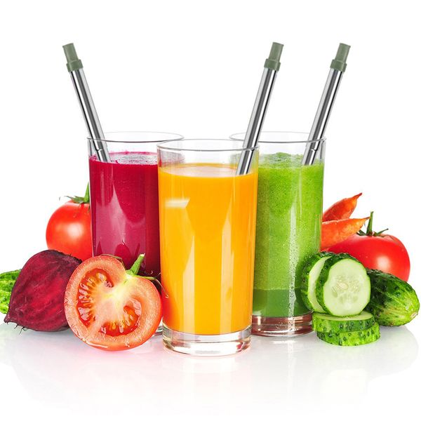 

portable stainless steel drinking straw reusable adjustable straw with brush storage box metal straws glass