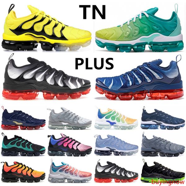 

men designer tn plus olympic game royal spirit teal triple black white wolf grey lemon lime bleached aqua men women running sneakers