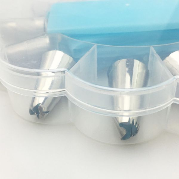 

14pc/set dessert decorators silicone icing piping cream pastry bag stainless steel piping icing nozzle for cream pastry tool