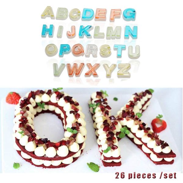 2019 Set Of Capital Letter Silicone Cake Mold Mirror Crystal