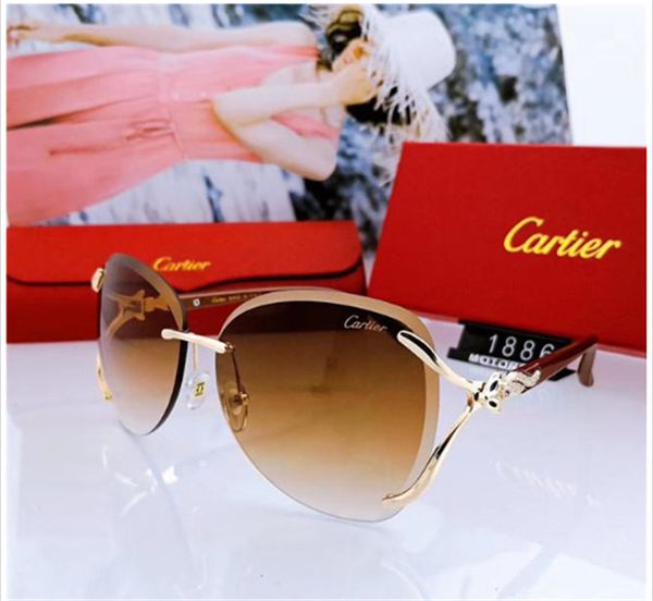 

luxury qualtiy new fashion women rimless sunglasses vintage metal thick glass mirror sun glasses star style with box, White;black