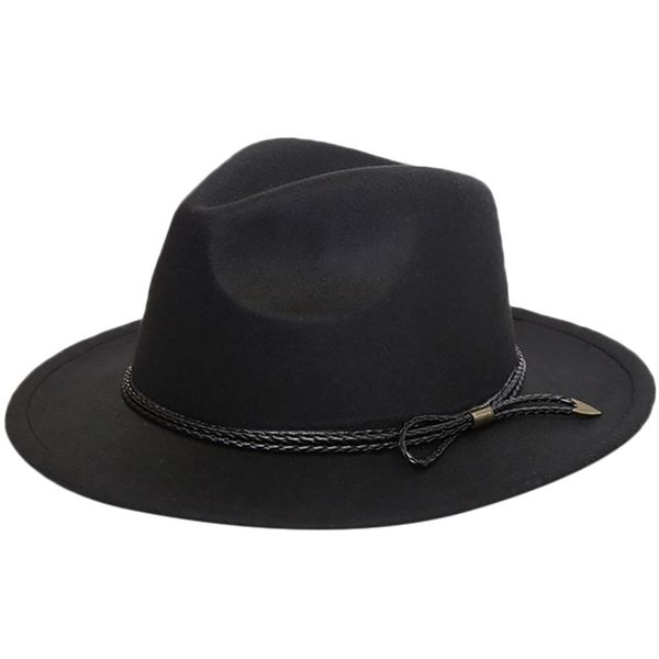 

vintage fedora hat women imitation woolen winter women felt hats women belt bow fashion black jazz hat fedoras chapeau femme, Blue;gray