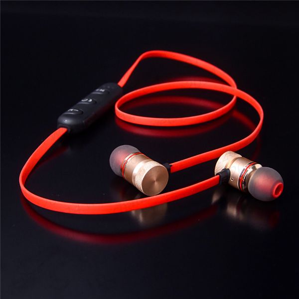 

100pc port wirele bluetooth earphone metal magnetic tereo ba headphone for am ung iphone 6 7 8 x x