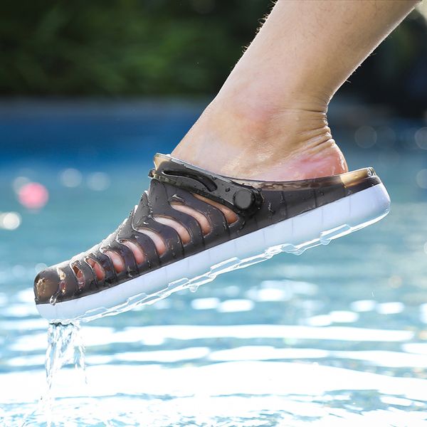 

оригинальный сад вьетнамки быстрый сушка воды обувь мужчины jelly спорт летний пляж аква трусы открытый сандалии обувь высокого качества