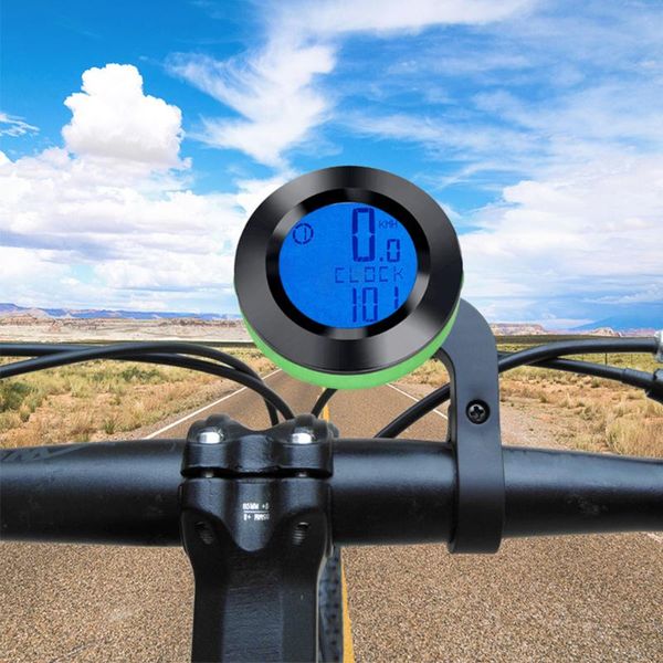 

wireless backlight extension holder round durable english computer riding waterproof bike cycling bicycle speedometer odometer