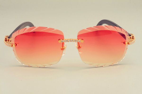 

2019 sunglasses selling natural new 8300715 shipping black pattern horns too diamonds luxury glasses, lens sunshade, bjcjr, White;black
