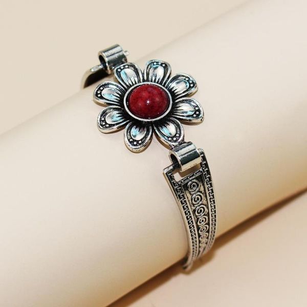 

european and american simple bracelet personality new trend black red blue tricolor flower bracelet women