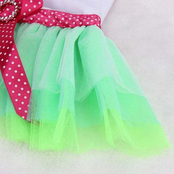 

summer pet dog puppy lip dress clothes t-shirt breathable lace costume
