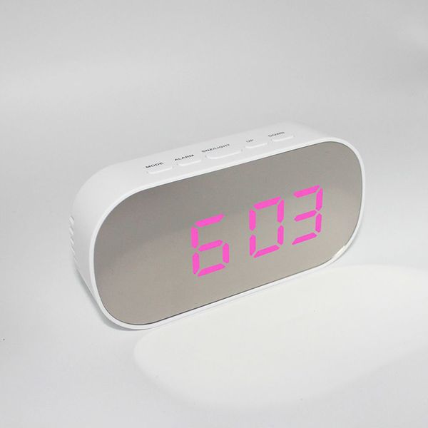

modern digital led desk alarm clock timer mirror lcd for home office desk device