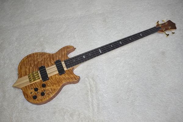 

Manufacturer cu tom wood color body 4 tring electric ba gold acce orie can be cu tomized