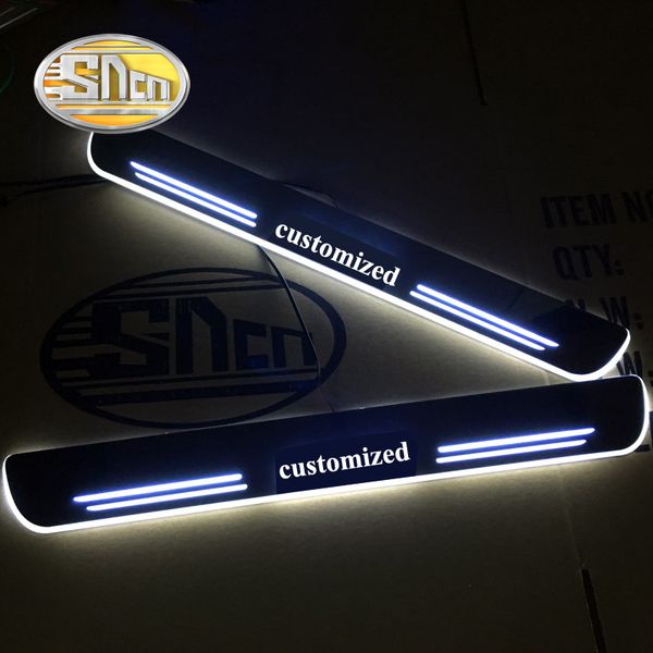 

sncn acrylic moving led welcome pedal car scuff plate pedal door sill pathway light for c-hr chr 2016 2017 2018