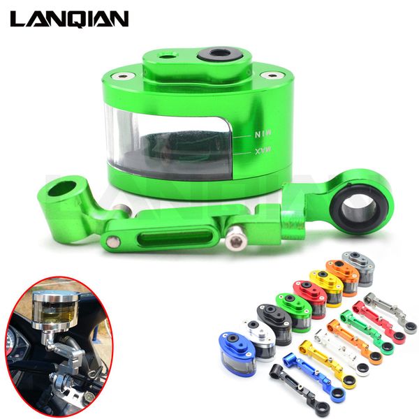 

motorcycle cnc brake clutch reservoir cylinder fluid oil cup with bracket for yamaha xsr/tdm 700 900 xv 950 mt01 vmax v max