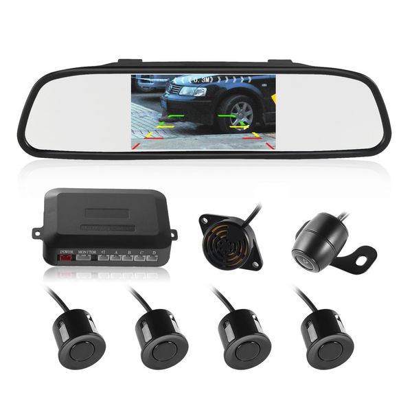 

high-tech processing intelligent parking assistance system 4 sensors parking sensor rear view camera digital tft lcd monitor car