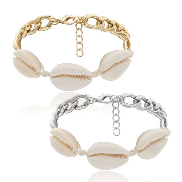 

bohemian shell bracelet holiday gift lady women simple handmade chain jewelry personality girls bracelets friendship bracelet, Black