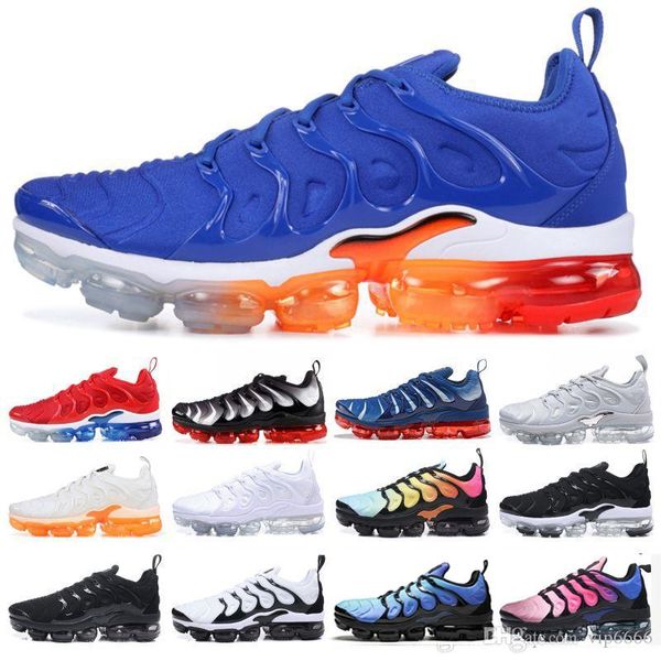 

brand new tn plus men women designer shoes black speed red white game royal anthracite ultra white black running shoes 2019 sneakers 36-45