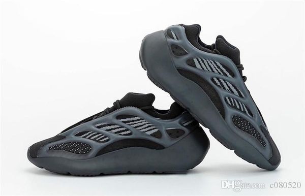 

2020 release originals 700 v3 alvah black 700s sneakers 3m reflective glow designer running shoes h67799 with og box us4-12