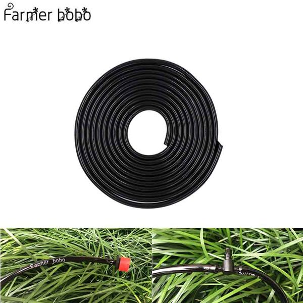 

4/7mm garden water hose with quick connector micro drip misting irrigation tubing pipe pvc hose 1/4'' new