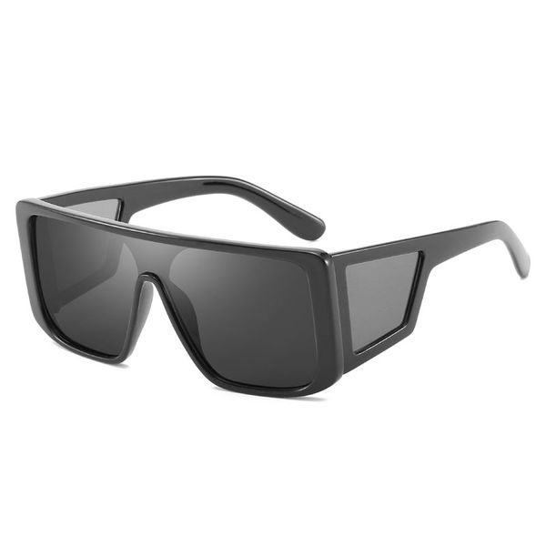 

women's men's siamese sunglasses men's big frame sunglasses siamese lens brand designer men's sunglasses hd lens ing, White;black