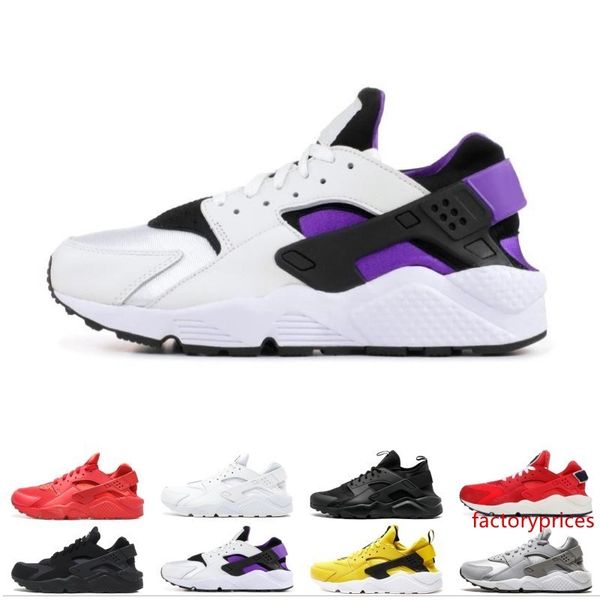 

оптовые huarache кроссовок для мужчин женщин varsity куртка purple punch тройной черная белой розовые мужские тренером спортивных кроссовок