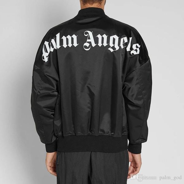 

mens womens designer winter coats palm angels cotton clothes fashion luxury black drop shoulder bomber jackets