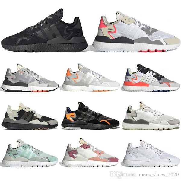 

with socks new nite jogger 3m reflective running shoes for men women white breathable mens trainer fashion sports sneakers