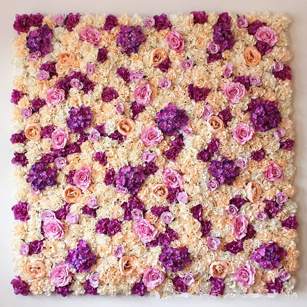 

wholesale wedding background 3d silk flower wall simulated flower shop window decoration green planting wall rose hydrangea party decoration
