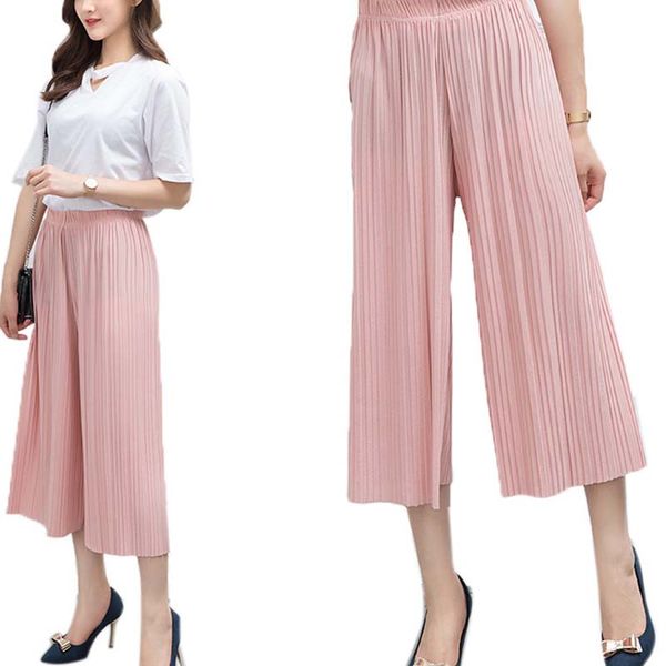 

whzhm summer pants beach women high waist loose wide leg casual trousers ladies pink long blue hollow out pants female, Black;white