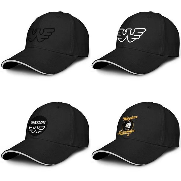 

waylon jennings funny album fashion baseball sandwich hat retro personalized truck driver cap waylon jennings wing logo black jr, Blue;gray