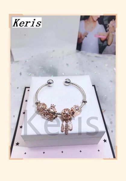 

quality 100%925 pure silver new crown car camera bracelet gift preferred package, Golden;silver