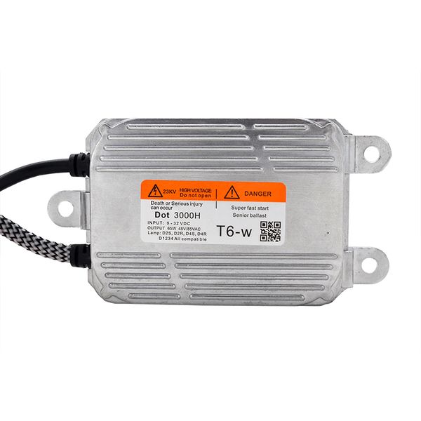 

12v 24v universal car hid xenon ballast 65w fast bright xenon ballast for 65w hid bulb headlight kit dlt t6w reactor