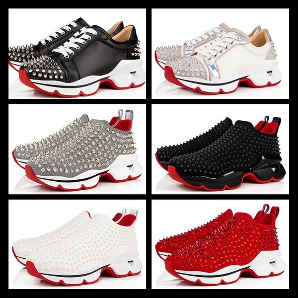 

New t arrival kry tal pike ock donna flat neaker men red bottom hoe women rivet piky ock junior pike flat hoe