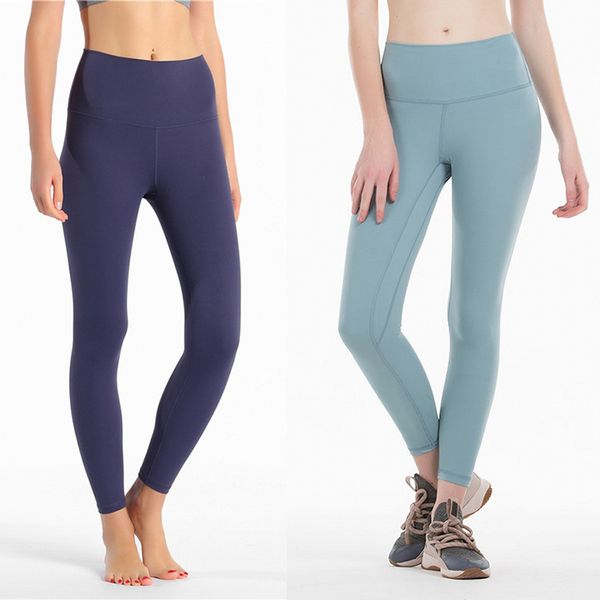 

solid color women yoga pants high waist sports gym wear leggings elastic fitness lady overall full tights workout, Black;white